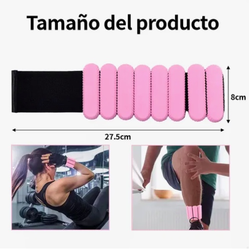 KIT 2 BRAZALETES PESAS PARA TOBILLOS Y MUÑECAS - 2