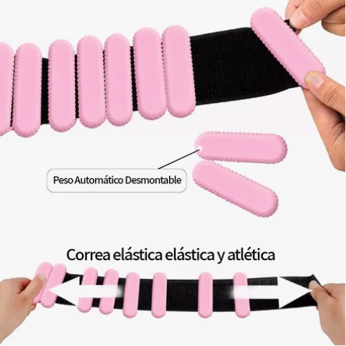 KIT 2 BRAZALETES PESAS PARA TOBILLOS Y MUÑECAS - 3