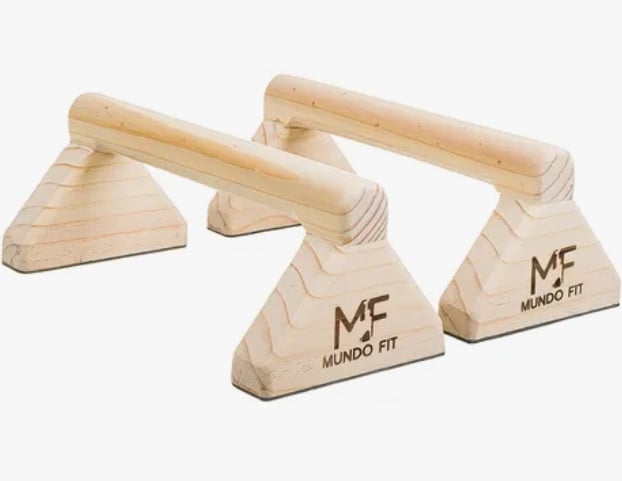 MINI PARALELAS 25CM PARA FLEXIONES DE BRAZOS HOMBROS PUSH UP - 1