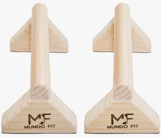 MINI PARALELAS 25CM PARA FLEXIONES DE BRAZOS HOMBROS PUSH UP - 2