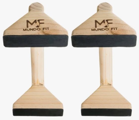 MINI PARALELAS 25CM PARA FLEXIONES DE BRAZOS HOMBROS PUSH UP - 4