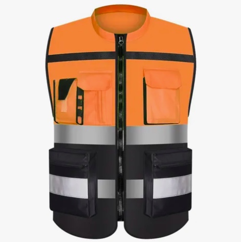 CHALECO GEOLOGO INGENIERO REFLECTANTE NARANJO - 1
