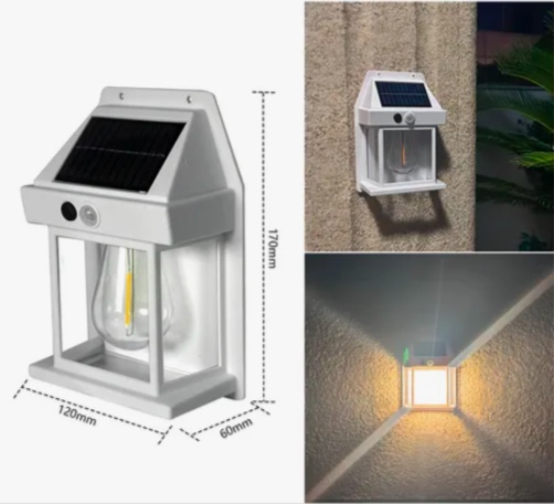 FAROL SOLAR DE PARED + SENSOR MOVIMIENTO - 2