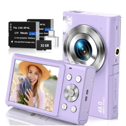 CAMARA DIGITAL 4K 48MP AUTOENFOQUE MORADAS - 1