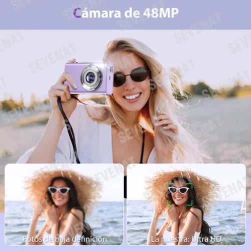 CAMARA DIGITAL 4K 48MP AUTOENFOQUE MORADAS - 3