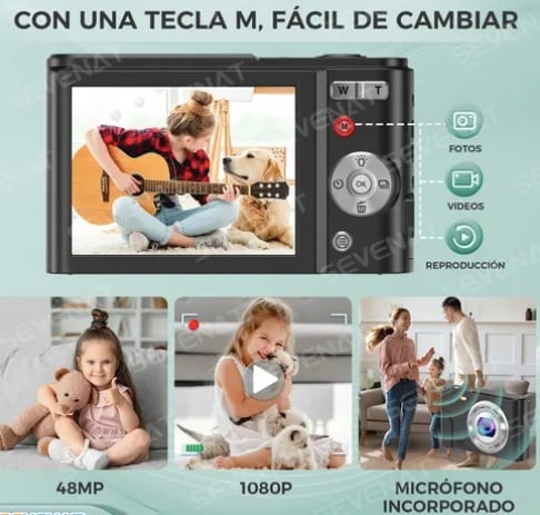 CAMARA DIGITAL 1080P FHD VIDEO PLATEADA - 2