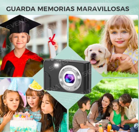 CAMARA DIGITAL 1080P FHD VIDEO PLATEADA - 6