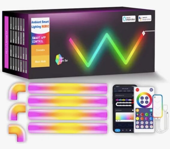LUCES LED PARED CON CONTROL - 1