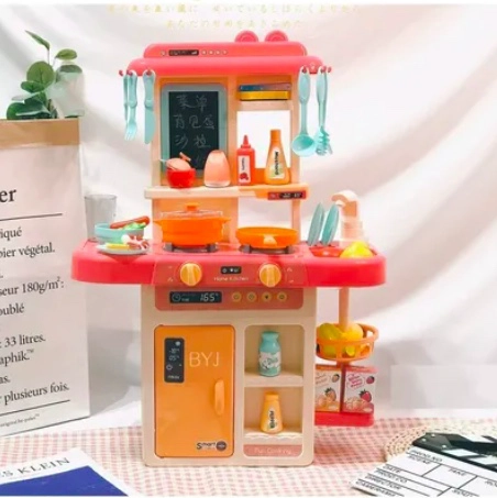 COCINA DE JUGUETE 42 ACCESORIOS ESTILO MODERNO ROSADA - 5