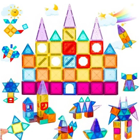 BLOQUES CONSTRUCCION PARA NIÑOS 70PZS MAGNETICOS - 2