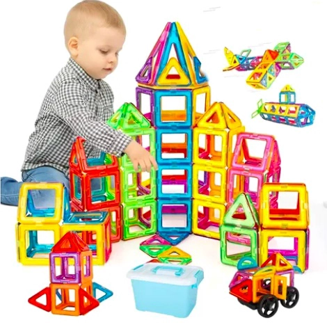 JUGUETES DE BLOQUES DE CONSTRUCCION MAGNE TICOS 52 PIEZAS - 1