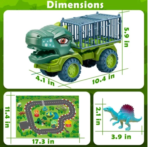 CAMION DINOSAURIO TRANSPORTE - 6