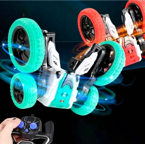 AUTO LOCO CRAZY CAR LUCES CONTROL REMOTO ACROBATICO - 4