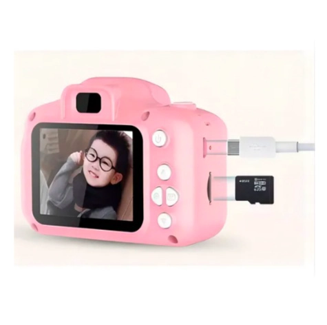 CAMARA DIGITAL NIÑOS HD 1080P ROSADA - 2