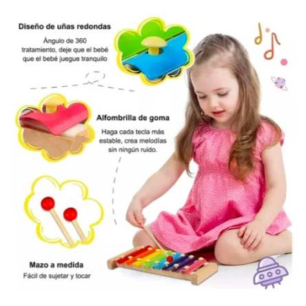 PACK 6 JUGUETES DIDACTICOS DE MADERA PARA NIÑOS - 6