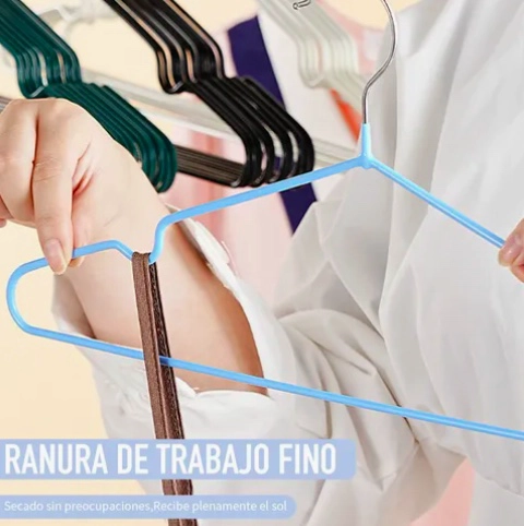 100 COLGADORES PARA DE ROPA GRANDES ANTIDESLIZANTES - 5