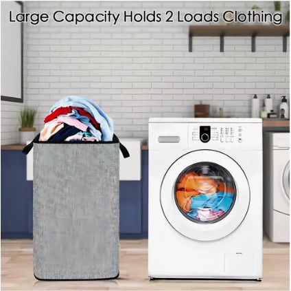 CESTO DE ROPA PLEGABLE 80L - 2