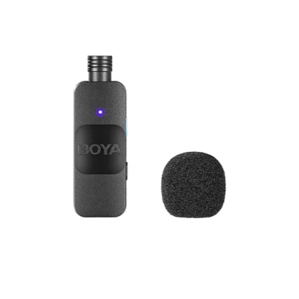 MICROFONO INALAMBRICO DOBLE COMPACTO PARA IPHONE COLOR NEGRO - 2