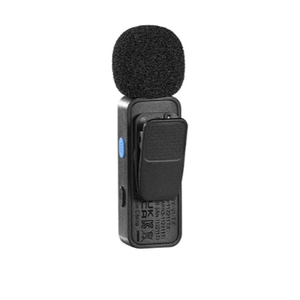 MICROFONO INALAMBRICO DOBLE COMPACTO PARA IPHONE COLOR NEGRO - 3