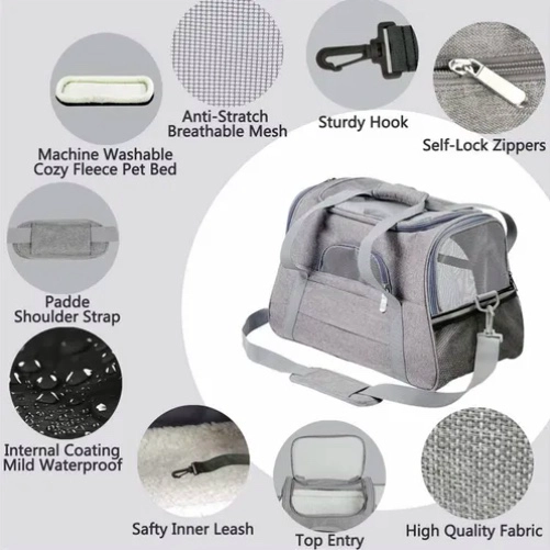 BOLSO TRANSPORTADOR PARA MASCOTA USO MULTIFUNCIONAL - 2