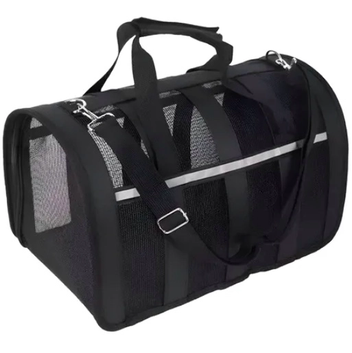 BOLSO TRANSPORTE MASCOTAS TALLA L NEGRO - 1