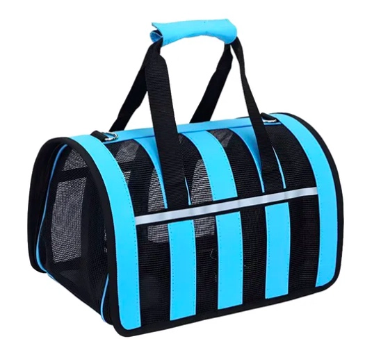 BOLSO TRANSPORTE MASCOTAS TALLA L CELESTE - 1