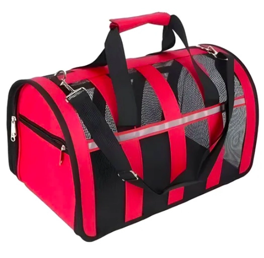 BOLSO TRANSPORTE MASCOTAS TALLA L ROJO - 1