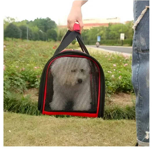 BOLSO TRANSPORTE MASCOTAS TALLA L ROJO - 5