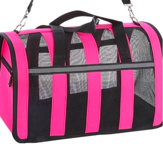BOLSO TRANSPORTE MASCOTAS TALLA M ROSADO - 2