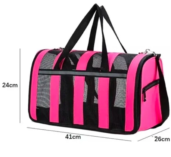BOLSO TRANSPORTE MASCOTAS TALLA M ROJO - 3