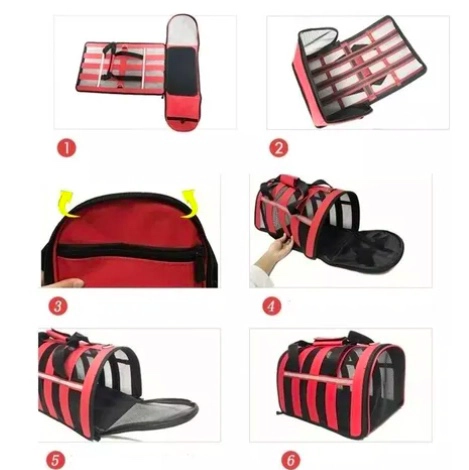 BOLSO TRANSPORTE MASCOTAS TALLA M VERDE - 3