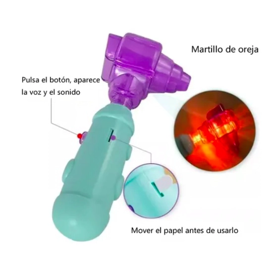 SET JUGUETES MEDICO DOCTOR NIÑOS CON LUZ Y SONIDO - 4