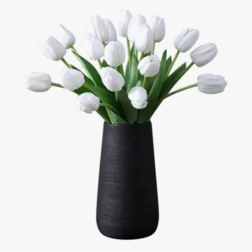 RAMOS DE 20 TULIPANES ARTIFICIALES BLANCOS - 1