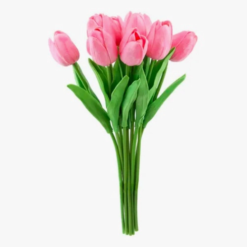 RAMOS DE 20 TULIPANES ARTIFICIALES ROSADAS - 3