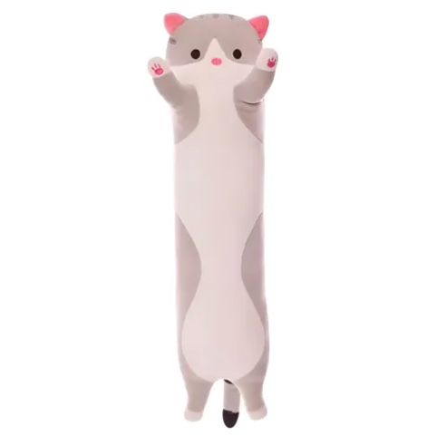 PELUCHE GATITO GRIS PARA DORMIR - 1