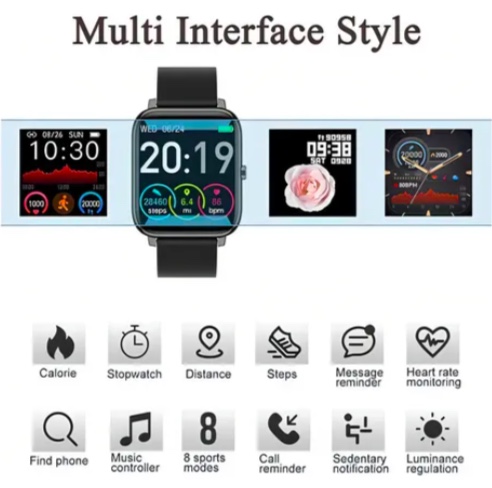 SMARTWATCH RELOJ INTELIGENTE NEGRO - 4