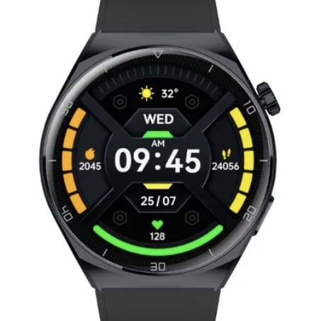 RELOJ INTELIGENTE SMARTWATCH DEPORTIVO IP68 NEGRO - 3