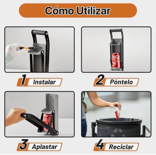 APLASTA LATAS Y ABREBOTELLAS DE ALUMINIO - 5