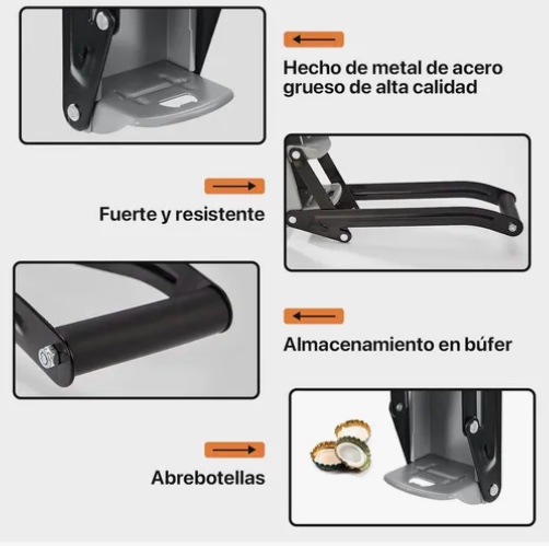 APLASTA LATAS Y ABREBOTELLAS DE ALUMINIO - 6