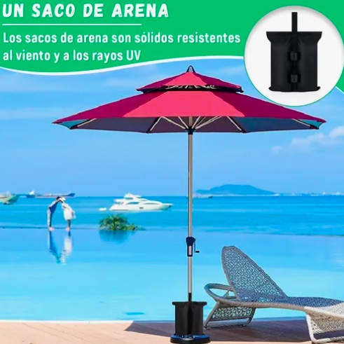 4 BOLSAS DE ARENA PESO PARA TIENDA - 5