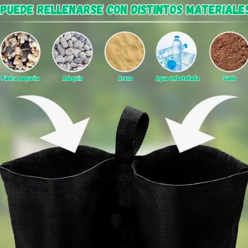 4 BOLSAS DE ARENA PESO PARA TIENDA - 6