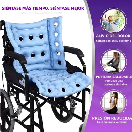COJIN ANTIESCARAS ORTOPE DICO INFLABLE CELDA DE AIRE + BOMBIN - 3