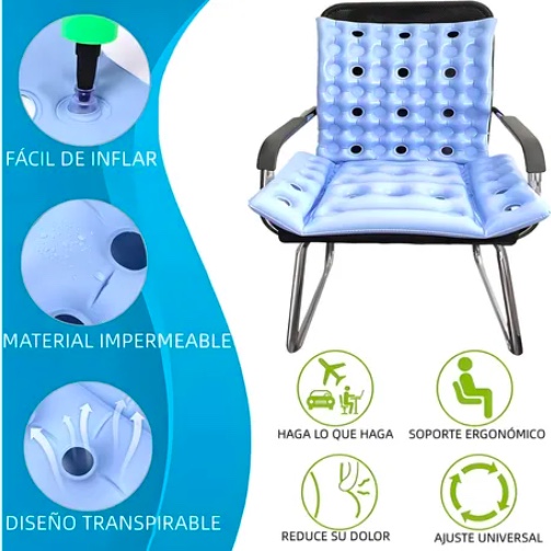 COJIN ANTIESCARAS ORTOPE DICO INFLABLE CELDA DE AIRE + BOMBIN - 4