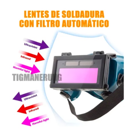LENTE SOLDAR SEGURIDAD OSCURECIMIENTO AUTOMATICOS GAFAS - 3