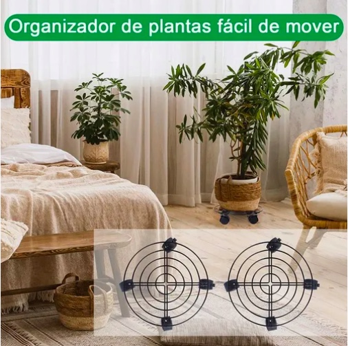2 SOPORTES DE BASE DE MACETA - 5