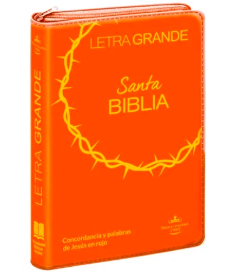 BIBLIA REINA VALERA 1960 LETRA GRANDE 12 PUNTOS CIERRE INDICE EN ESPAÑOL - 1