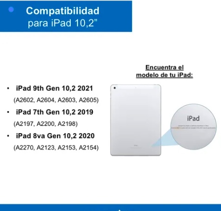 CARCASA FUNDA + TECLADO PARA IPAD IPAD 9TH 10.2' BLACK - 2
