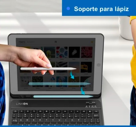 CARCASA FUNDA + TECLADO PARA IPAD IPAD 9TH 10.2' BLACK - 4