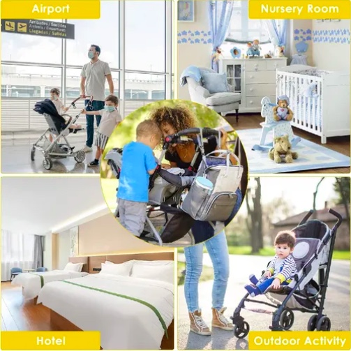 SET DE LIMPIEZA CEPILLOS PORTATIL AMARILLO - 2