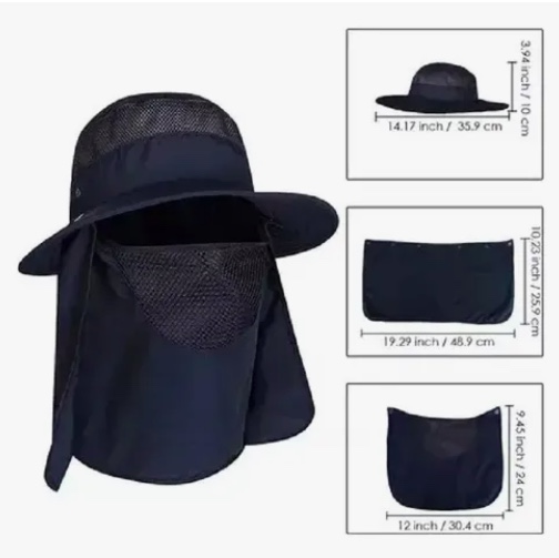 GORRA CAZA CACERIA PESCA PROTECCION UV BEIGE - 5
